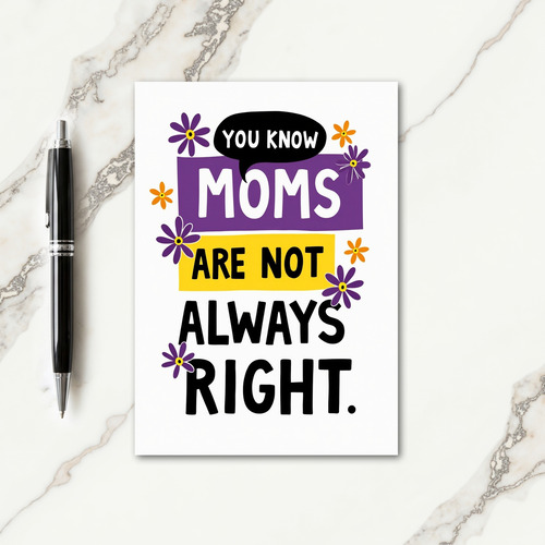 Floral You Know Moms Card