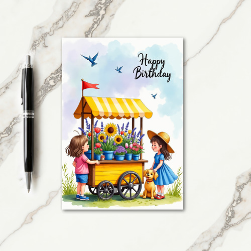Floral Youth Birthday Card