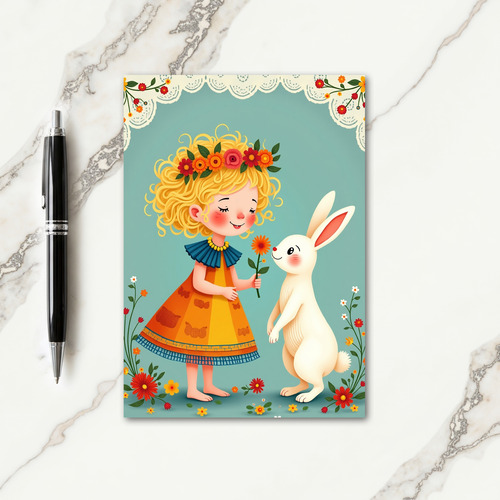 Flower Friend Greeting Card