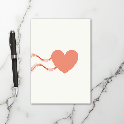 Flowing Love Heart Card