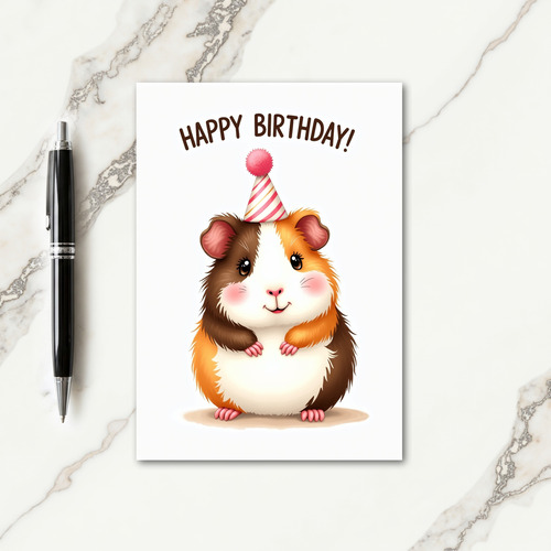 Fluffy Animal Birthday Card