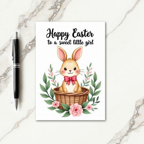 Fluffy Animal Faux Foil Spring Card