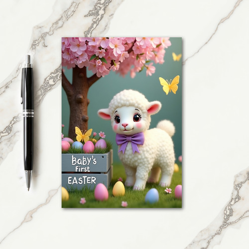 Fluffy Animal Springtime Card