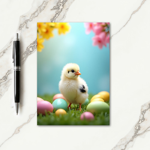Fluffy Chick Happy Spring Season Card