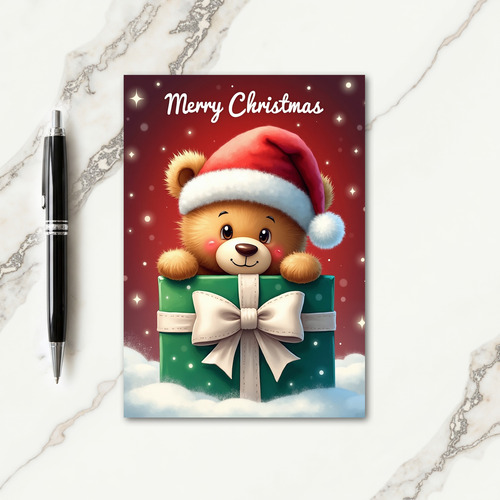 Fluffy Christmas Joy Card