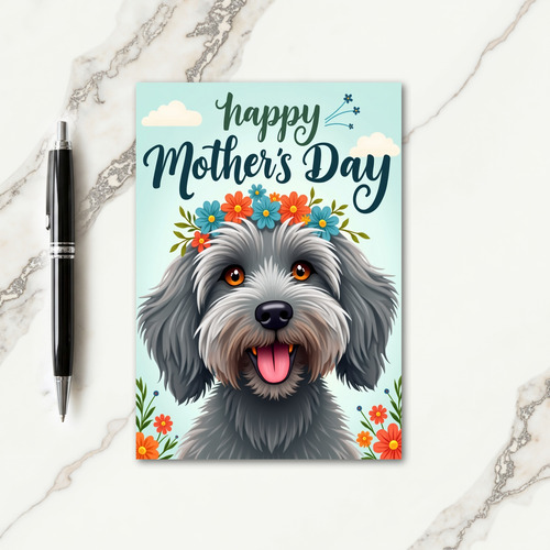 Fluffy Dog Celebration Card