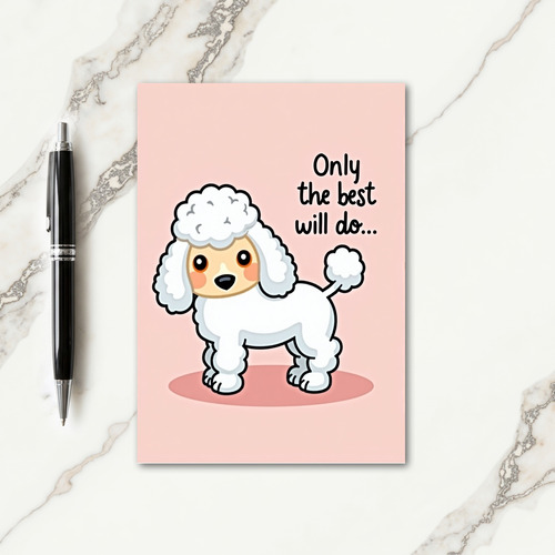 Fluffy Dog Mothers Day Best Wishes Card