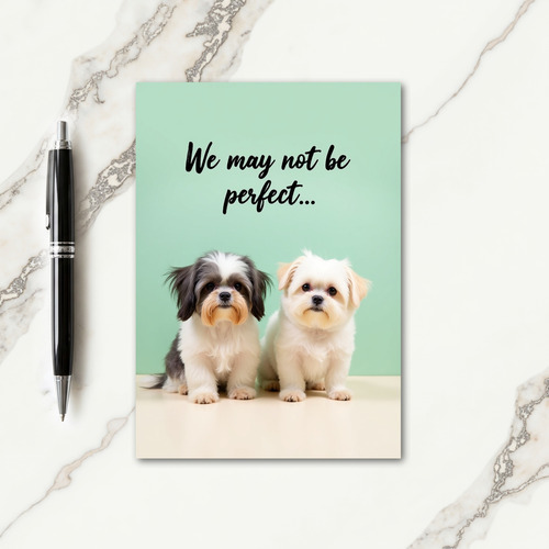Fluffy Dog Mothers Day Greeting Card