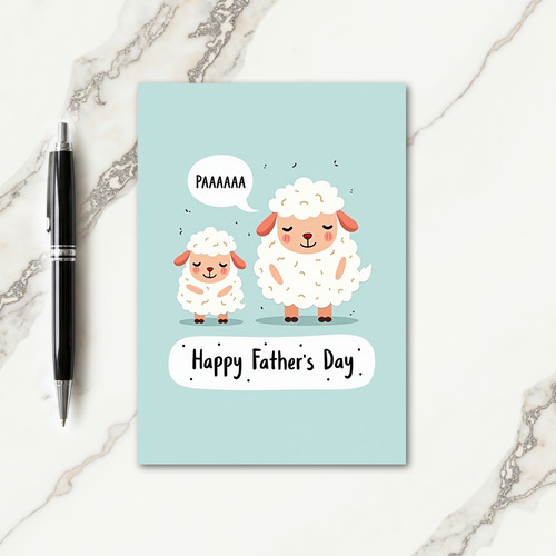 Fluffy Fathers Day Card