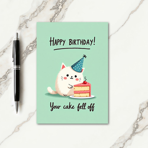 Fluffy Feline Party Card