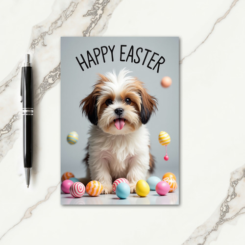 Fluffy Friend Easter Card