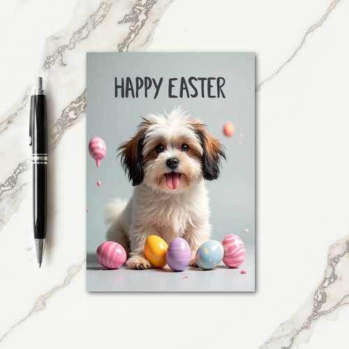 Fluffy Friend Easter Pattern Card