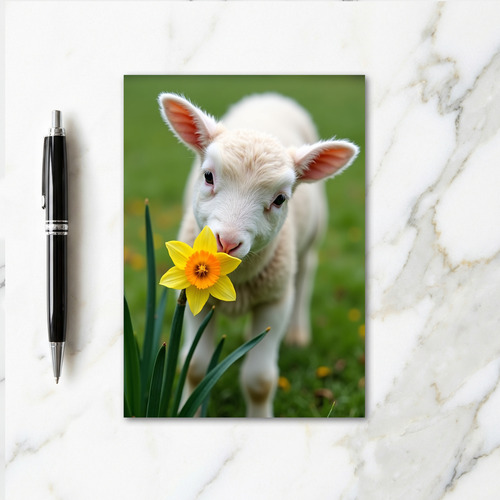 Fluffy Friend Flower Sniff Card