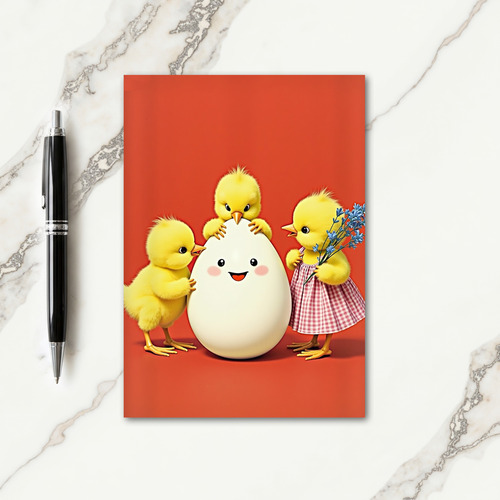 Fluffy Friends Animated Egg Card