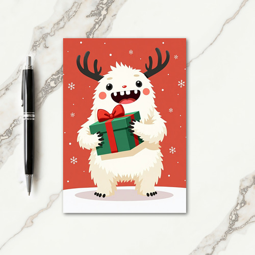 Fluffy Holiday Gift Card