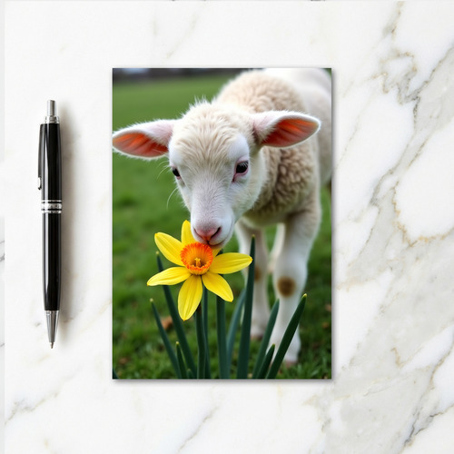 Fluffy Lamb Flower Sniff Card