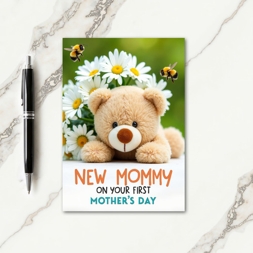 Fluffy New Mommy Mothers Day Card