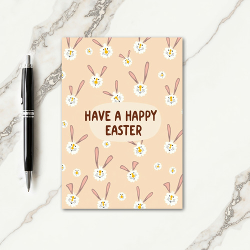 Fluffy Pattern Easter Card
