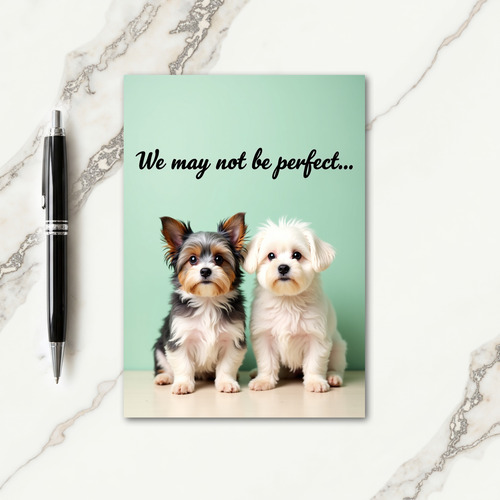 Fluffy Puppy Mothers Day Love Card