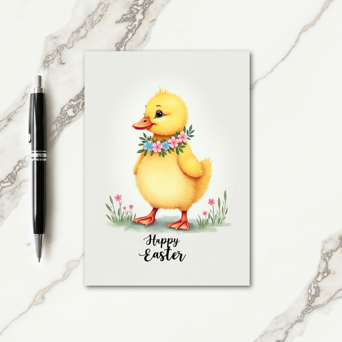 Fluffy Spring Bird Easter Card