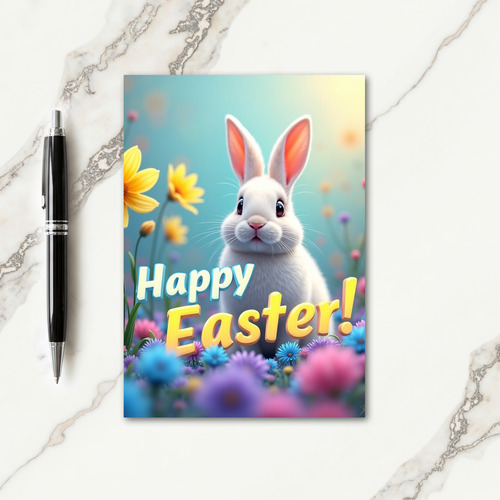 Fluffy Springtime Easter Card