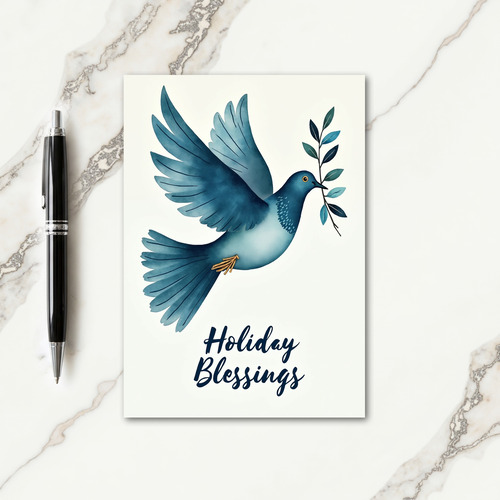 Flying Bird Christmas Card