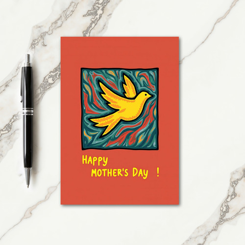 Flying Bird Mothers Day Card