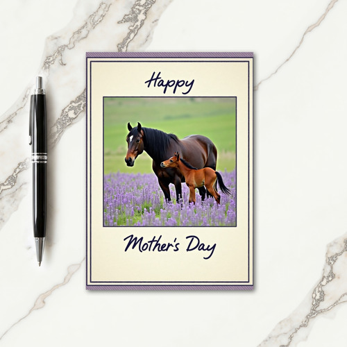 Foal Mothers Day Card