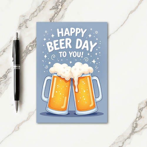 Foamy Celebration Birthday Card
