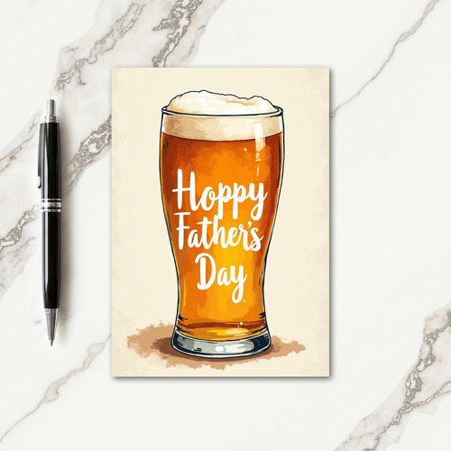 Foamy Fathers Day Brew Card