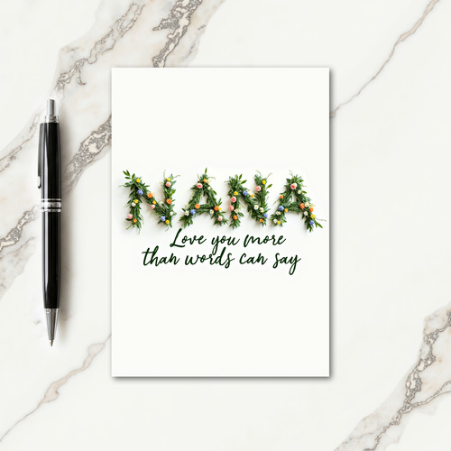 Foliage Love Four Letter Card