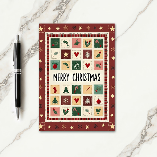 Folk Art Christmas Card