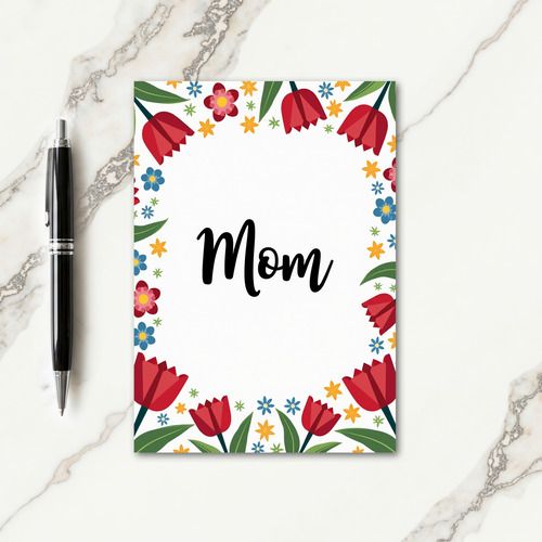 Folk Art Moms Tribute Card