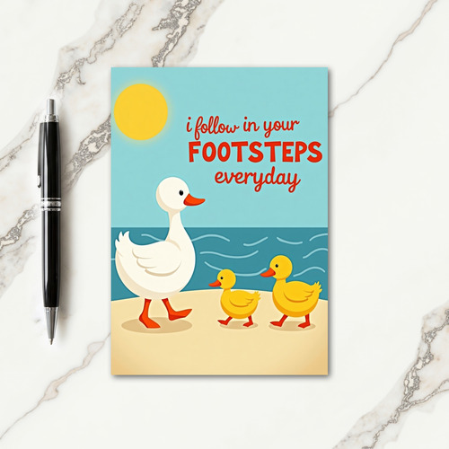 Follow Footsteps Today Card