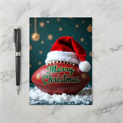 Football Holiday Christmas Card