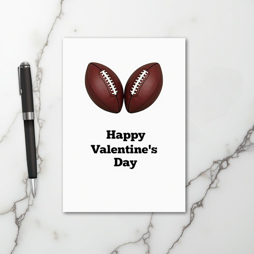 Football Valentine Day Card