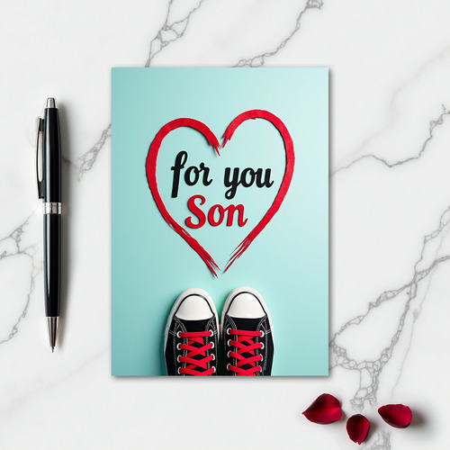 For My Son Love Card