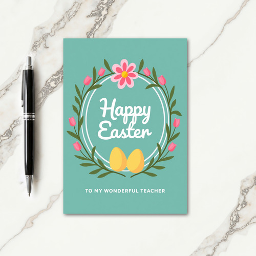 For My Teacher Easter Card