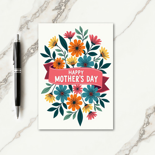 For My Wife Floral Card