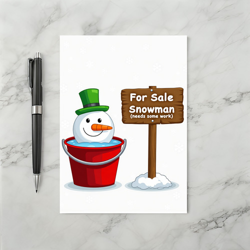 For Sale Melting Snowman Needs Work