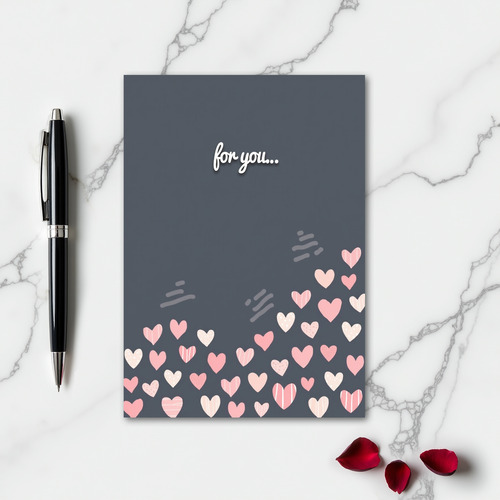 For You Hearts Greeting Card