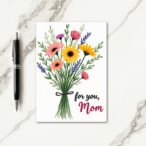 For You Mom Flower Card