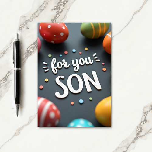 For You Son Celebration Card