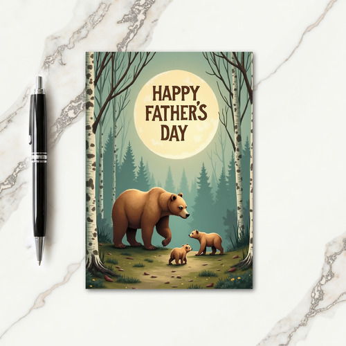 Forest Family Love Day Card
