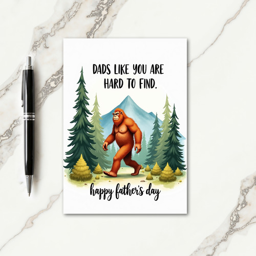 Forest Fathers Day Ape Card