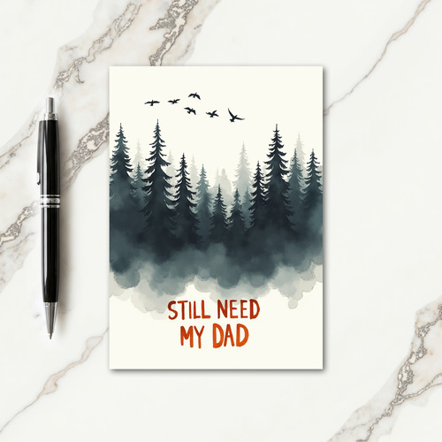 Forest Fathers Day Art Card