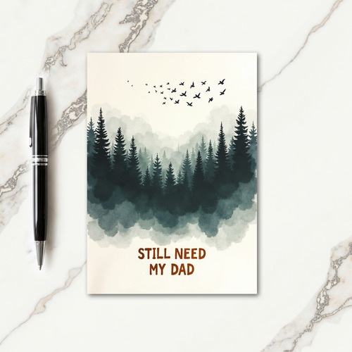 Forest Fathers Day Greeting Card
