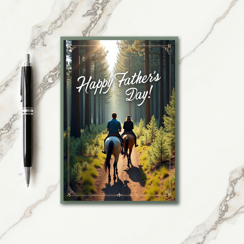 Forest Fathers Day Ride Card