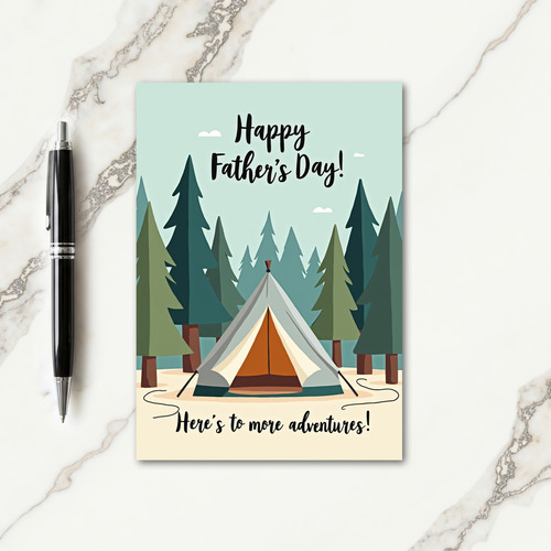 Forest Fathers Day Scene Card