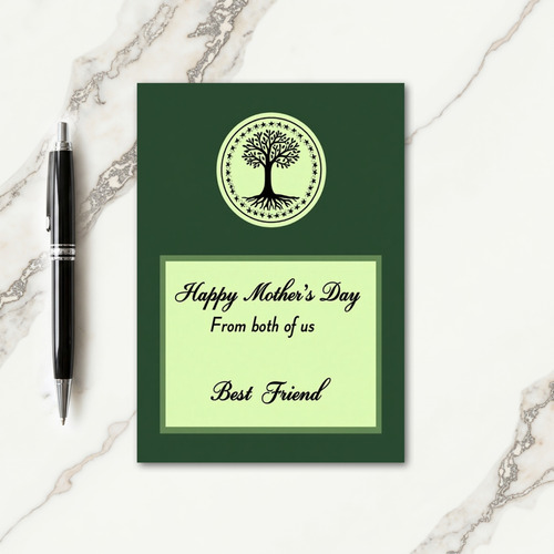 Forest Green Best Friend Card